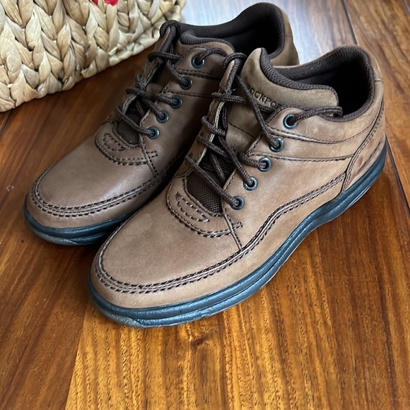 Rockport Prowalker Brown Leather Comfortable Walking Oxford Shoes - Picture 3 of 12